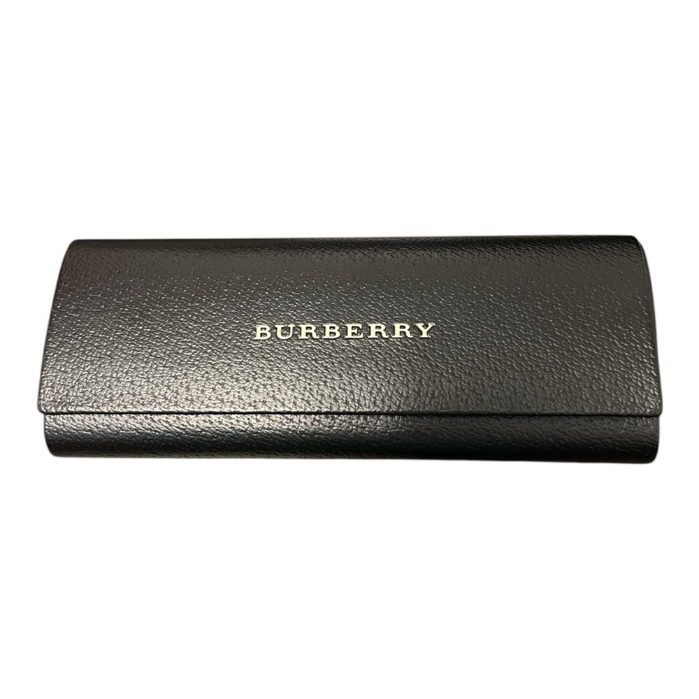 Burberry Black Leather Glasses Case in Good Condition